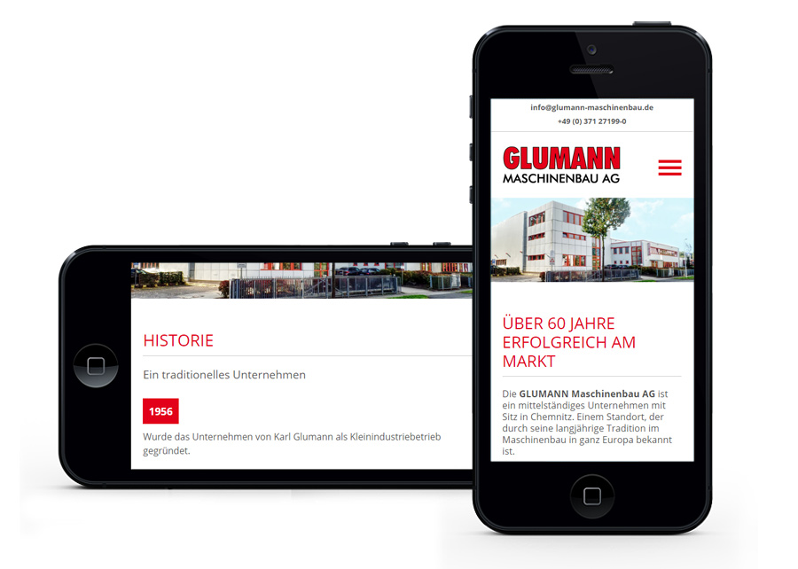 Webseite responsive Webdesign erstellt von Digital Connect aus Chemnitz