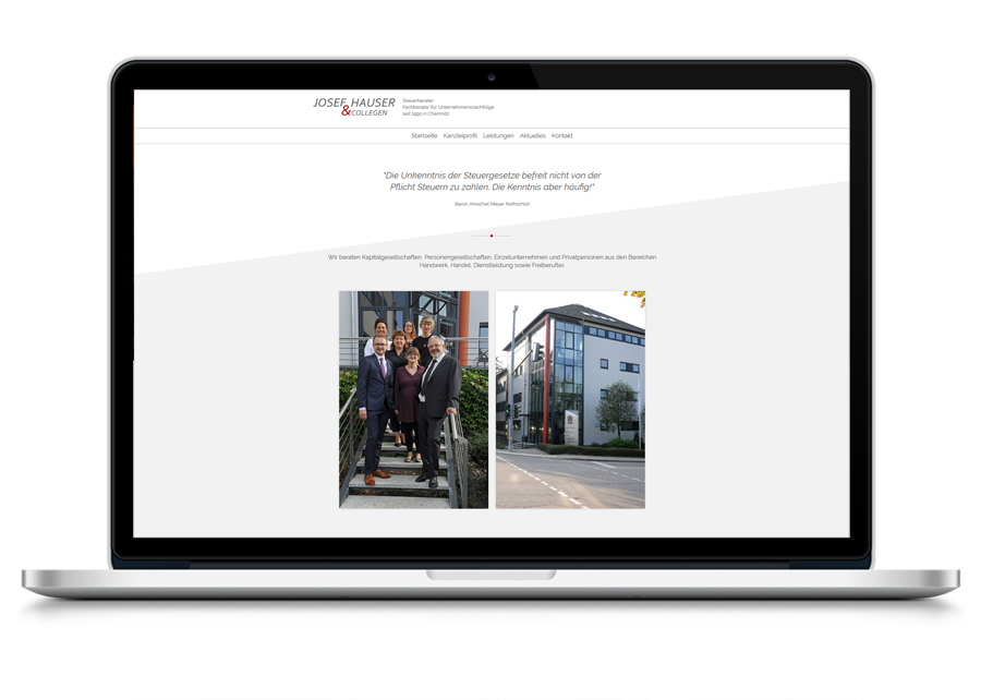 Webseite Rechtsanwalt