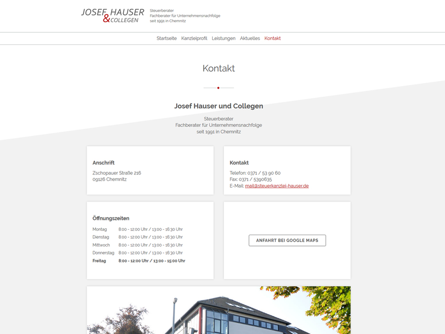 Webseite Rechtsanwalt