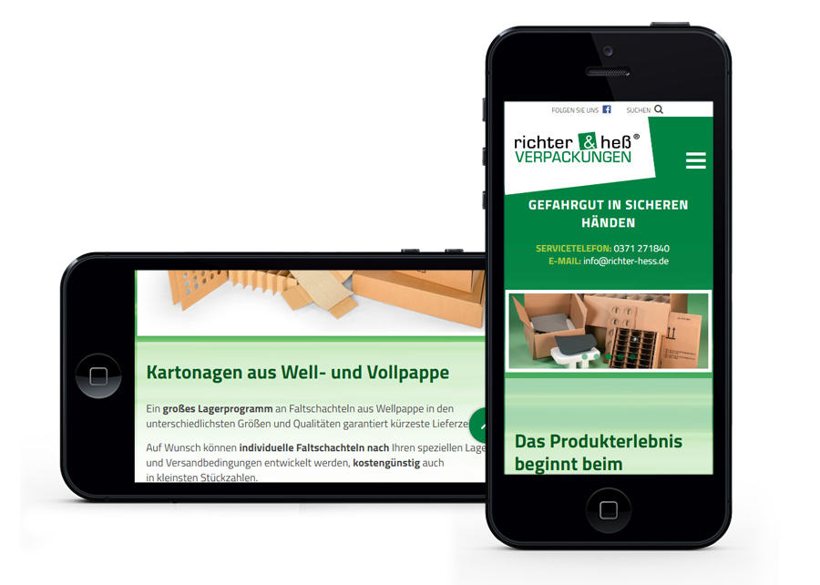 Webseite responsive Design erstellt von Digital Connect aus Chemnitz