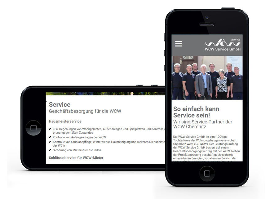 Webseite responsive Design erstellt von Digital Connect aus Chemnitz