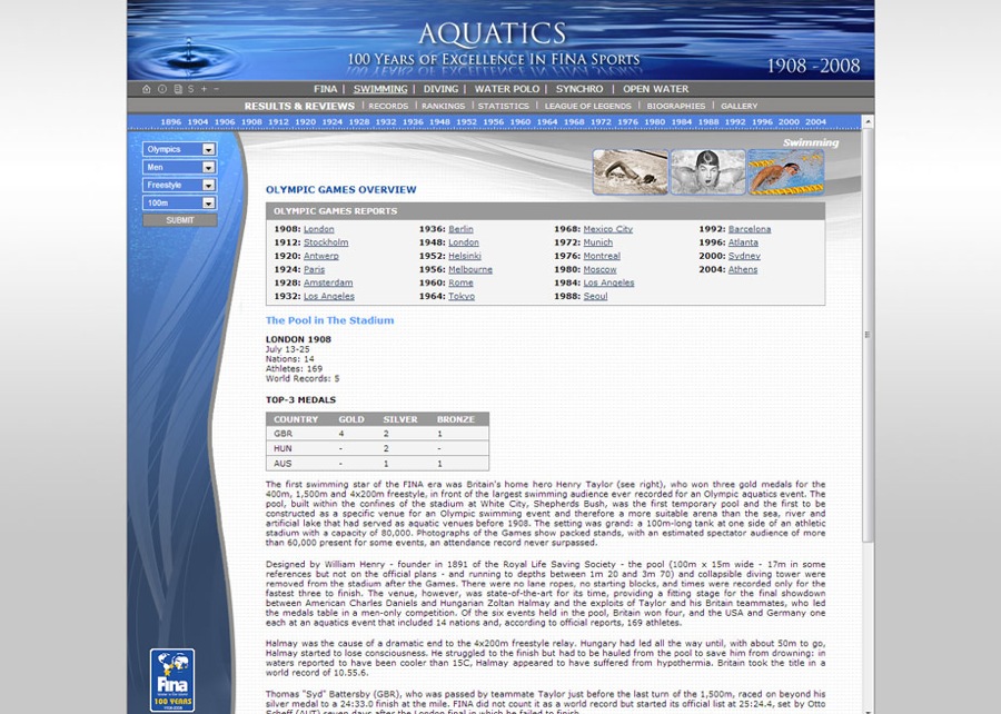 Aquatics Datenbank