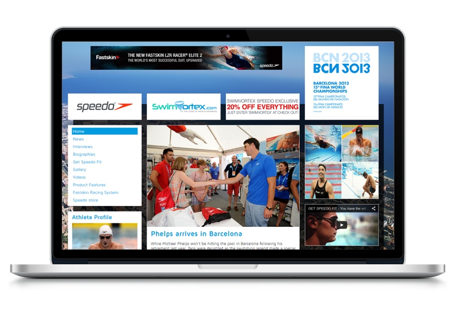 Speedo Barcelona 2013 Webseite