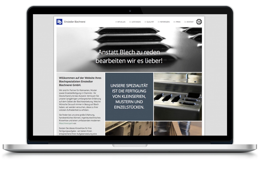 Einsiedler Blechnerei Webseite