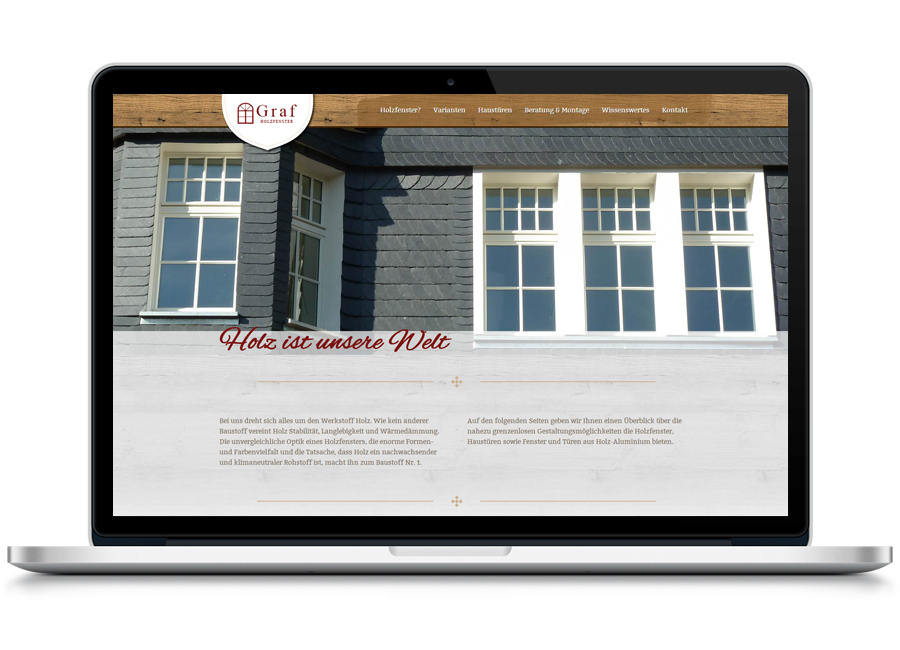 Graf Holzfenster Webseite