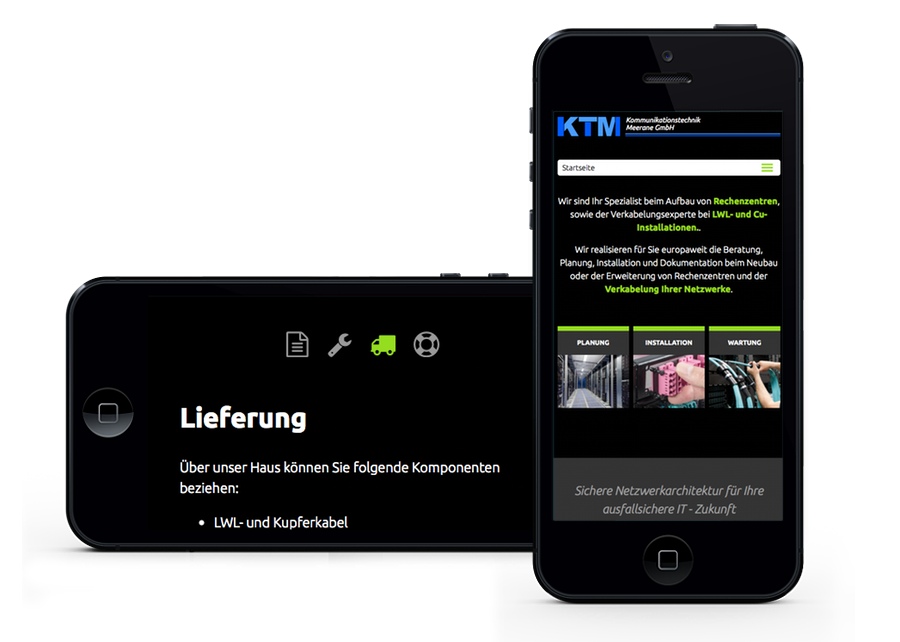 Webseite mobile Anpassung erstellt von Digital Connect aus Chemnitz