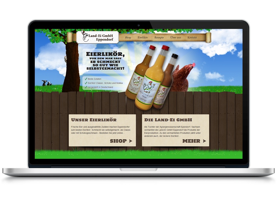 Eierlikör Webseite