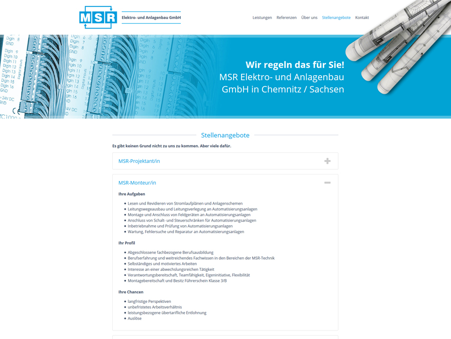 MSR Chemnitz Webseite