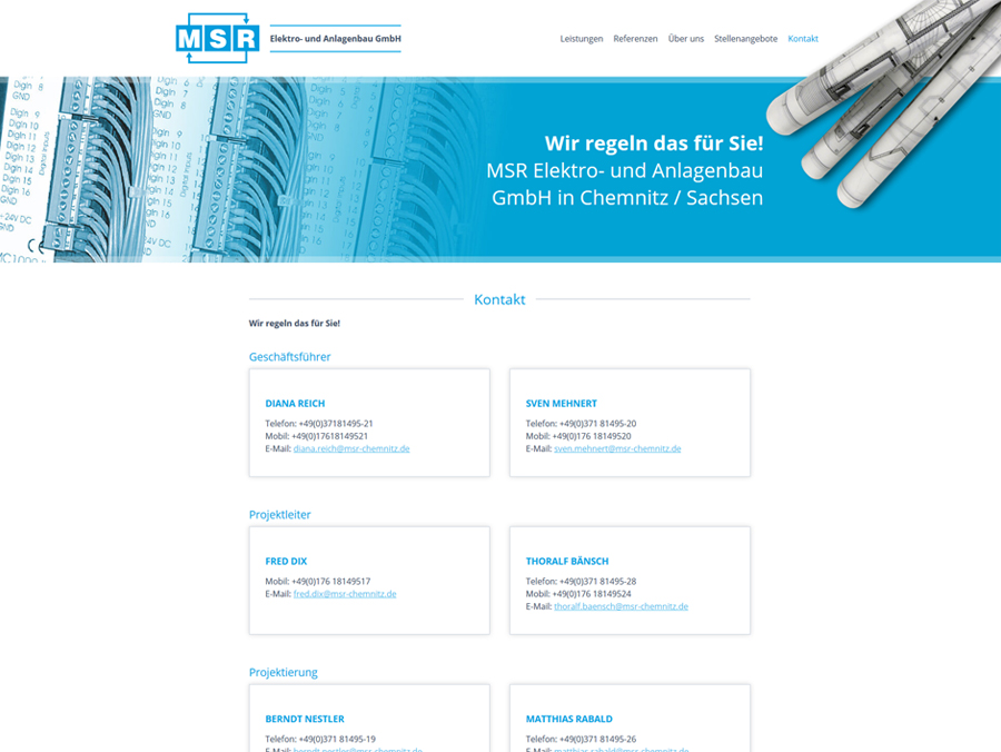 MSR Chemnitz Webseite