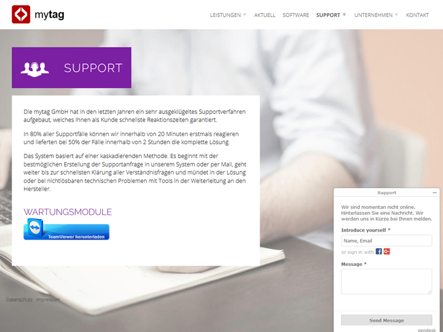 Webseite mytag