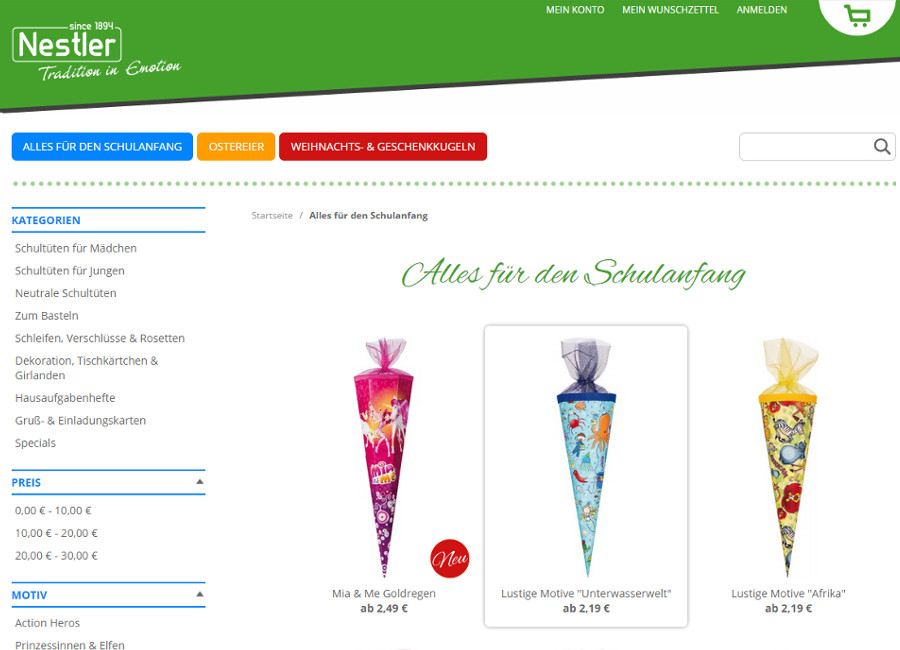 Nestler Onlineshop