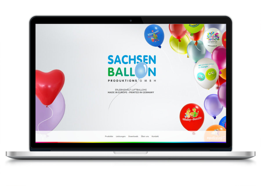 Webseite Sachsenballon