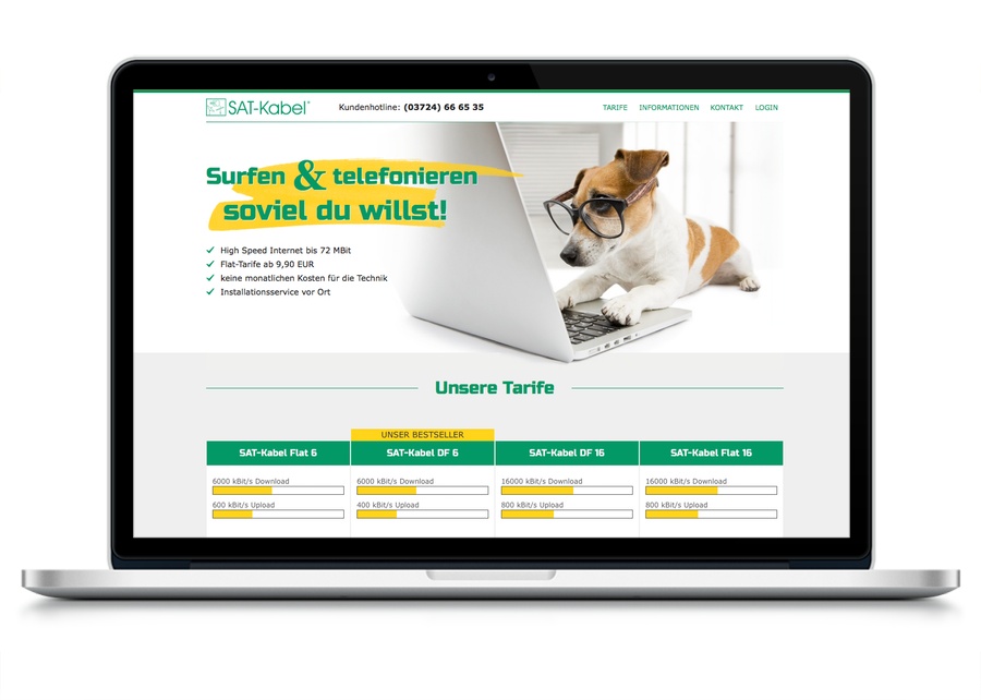 Webseite SAT-Kabel GmbH