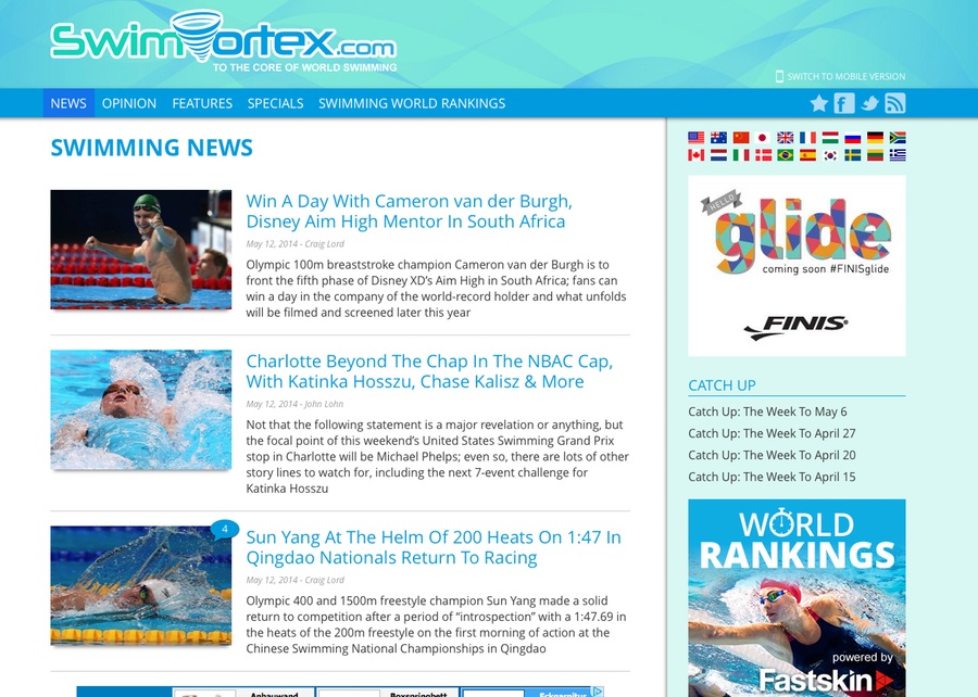 Swimvortex Wordpress