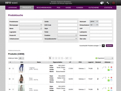 Warenwirtschaftssystem für Onlineshop