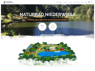 Webseite Naturbad Niederwiesa