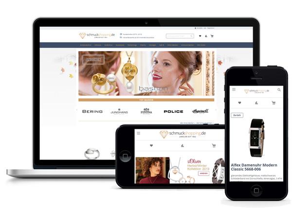 Onlineshop Schmuckshopping.de erstellt von Digital Connect