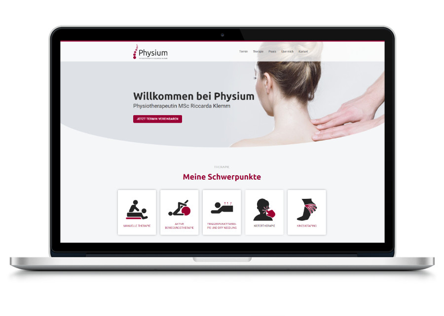 Physiotherapie Webseite