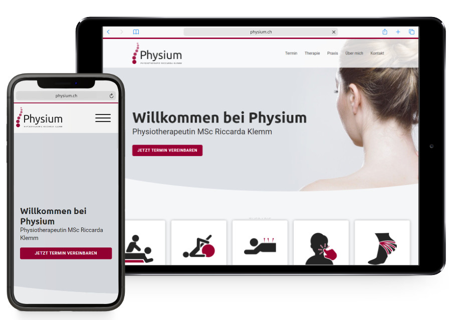 Physiotherapie Webseite