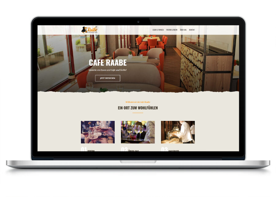 Webseite Cafe Raabe