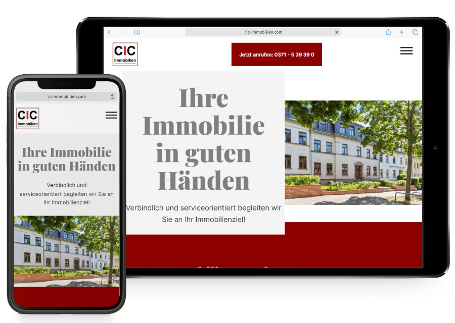 Immobilienmakler Webseite