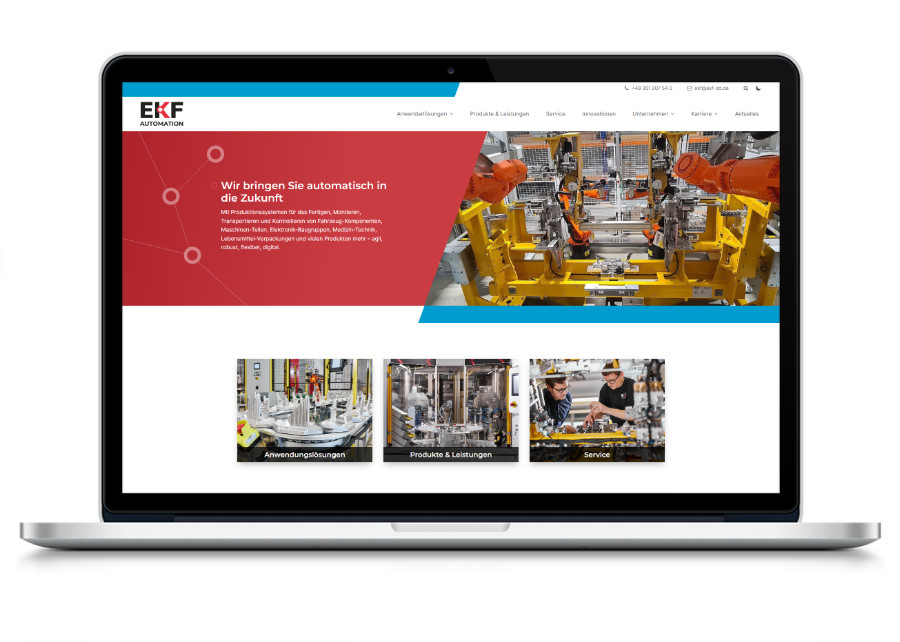 Webseite EKF Automation