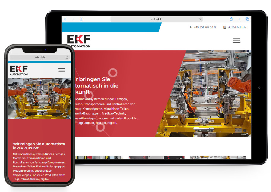 Webseite EKF Automation