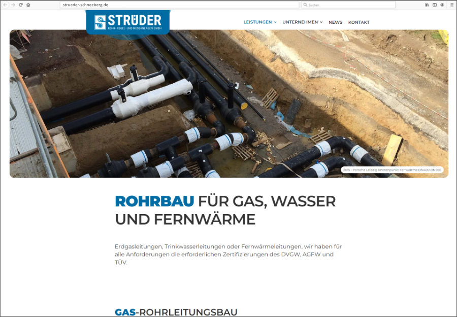 vorschau auf die Webseite von Strüder GmbH